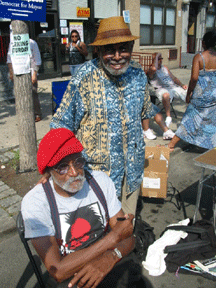 Amari Baraka and Melvin Van Peebles