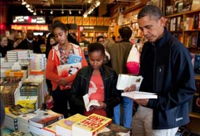 obamas shop for books