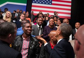 obama south africa town hall