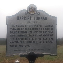 Harriet Tubman travel marker