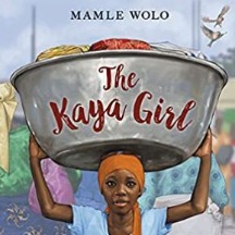 the kaya girl bookcover with girl carrying a tin bucket on her head