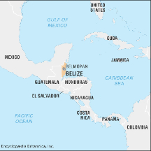 a caribbean map