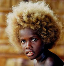 naturally blond black kid